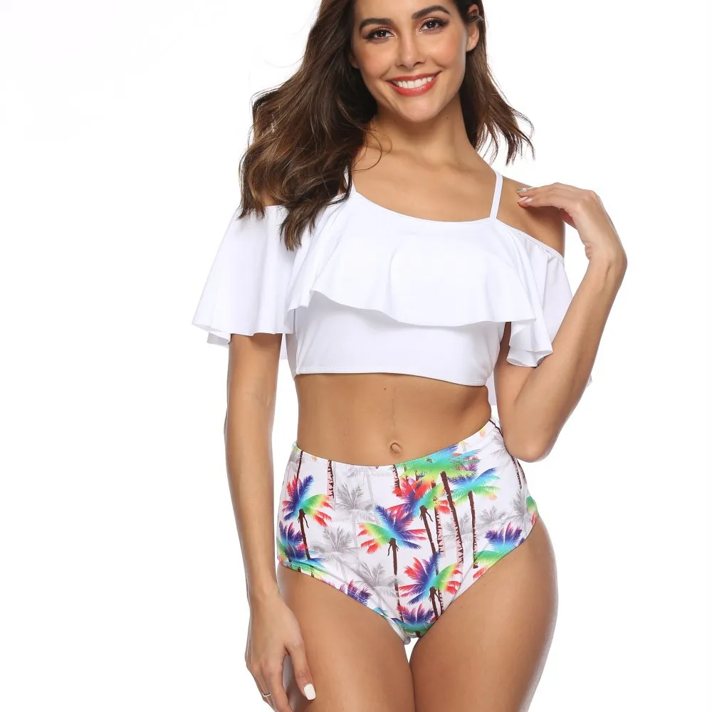 Sexy Ruffle Bikinis Women Swimsuit 2019 High Waist Swimwear Plus Size Bathing Suits Beach Wear Print Biquini Swim Suit
Sexy Ruffle Bikinis Women Swimsuit 2019 High Waist Swimwear Plus Size Bathing Suits Beach Wear Print Biquini Swim Suit