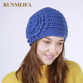 RUNMEIFA 2018 Newest Acrylic Woman Hats With Floral Kintted Beanies Winter Warm Hat For Femme Bonnet Beanie Female Casual Caps
RUNMEIFA 2018 Newest Acrylic Woman Hats With Floral Kintted Beanies Winter Warm Hat For Femme Bonnet Beanie Female Casual Caps