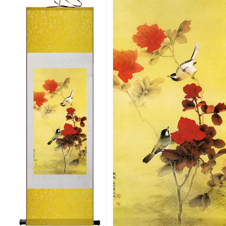 Top quality Traditional Chinese Art Painting Home Office Decoration Chinese painting birds play in the treePrinted painting
Top quality Traditional Chinese Art Painting Home Office Decoration Chinese painting birds play in the treePrinted painting