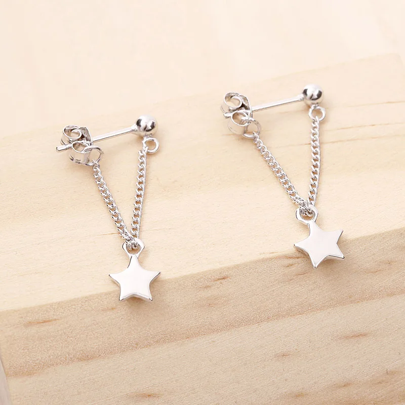 Stars Women Golden Hot Sale High Quality Graceful Simple Girls Tassels Earrings Silvery Allergy Free Drop Shipping
Stars Women Golden Hot Sale High Quality Graceful Simple Girls Tassels Earrings Silvery Allergy Free Drop Shipping