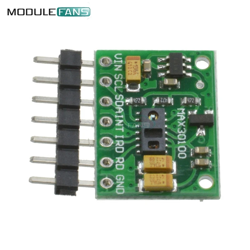 MAX30100 Heart Rate Click Oximeter Pulse Heartrate Monitor Sensor Pulsesensor Module For Arduino Power Supply Board 1.8V 3.3V
MAX30100 Heart Rate Click Oximeter Pulse Heartrate Monitor Sensor Pulsesensor Module For Arduino Power Supply Board 1.8V 3.3V