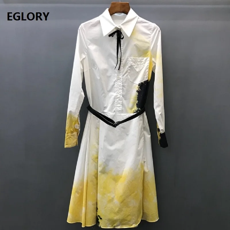 100%Cotton Dress 2019 Spring Summer Fashion Long Shirt Dress Office Work Ladies Turn-down Collar Gradient Color Print Dress OL
100%Cotton Dress 2019 Spring Summer Fashion Long Shirt Dress Office Work Ladies Turn-down Collar Gradient Color Print Dress OL
