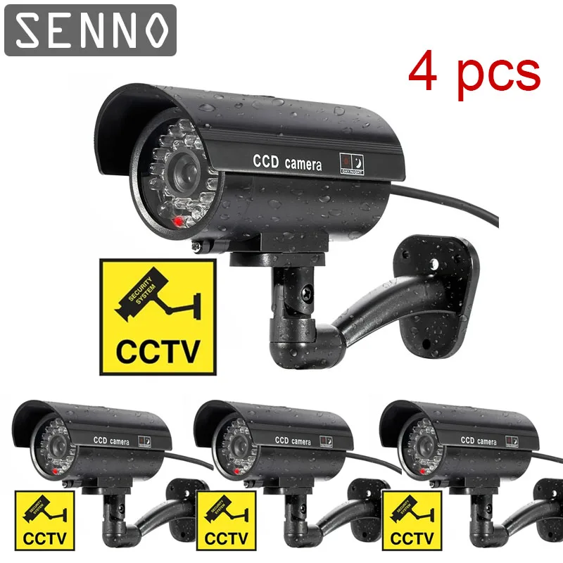 4pcs Fake Camera Bullet Security Outdoor CCTV Dummy Camera Outdoor Waterproof Surveillance Flashing Red LED Camera Wholesale
4pcs Fake Camera Bullet Security Outdoor CCTV Dummy Camera Outdoor Waterproof Surveillance Flashing Red LED Camera Wholesale
