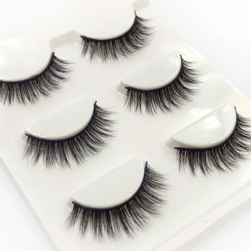 New 1 box 3 pairs Hand-made False Eyelashes 3D Multi-layer Natural Long Cross Fake Eyelashes Cotton Thread Soft Messy Eye Lashes
New 1 box 3 pairs Hand-made False Eyelashes 3D Multi-layer Natural Long Cross Fake Eyelashes Cotton Thread Soft Messy Eye Lashes