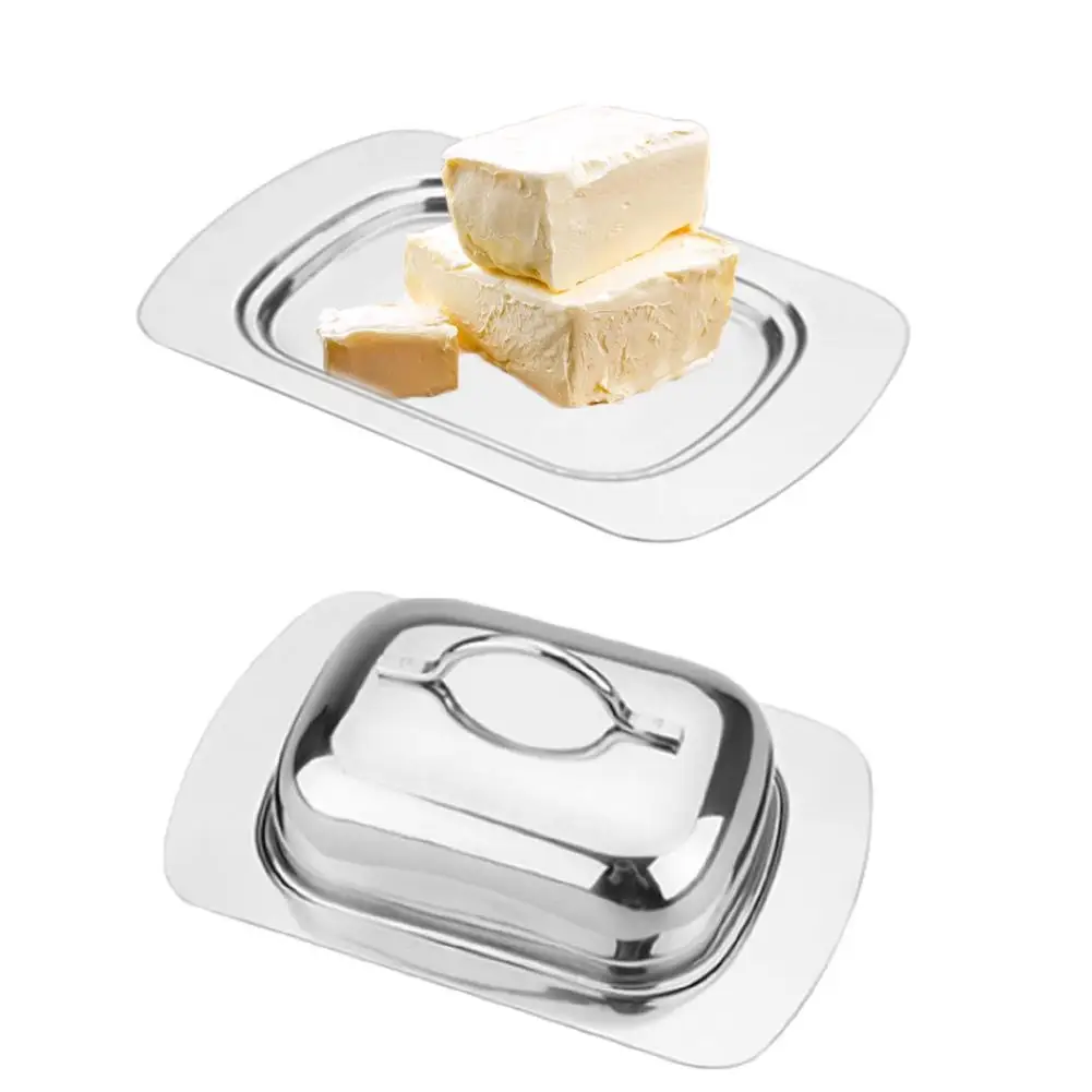 Oval Stainless Steel Butter Dish Box Container Shiny Cheese Server Storage Keeper Tray Fruit Salad Dish With Easy To Hold Lid
Oval Stainless Steel Butter Dish Box Container Shiny Cheese Server Storage Keeper Tray Fruit Salad Dish With Easy To Hold Lid