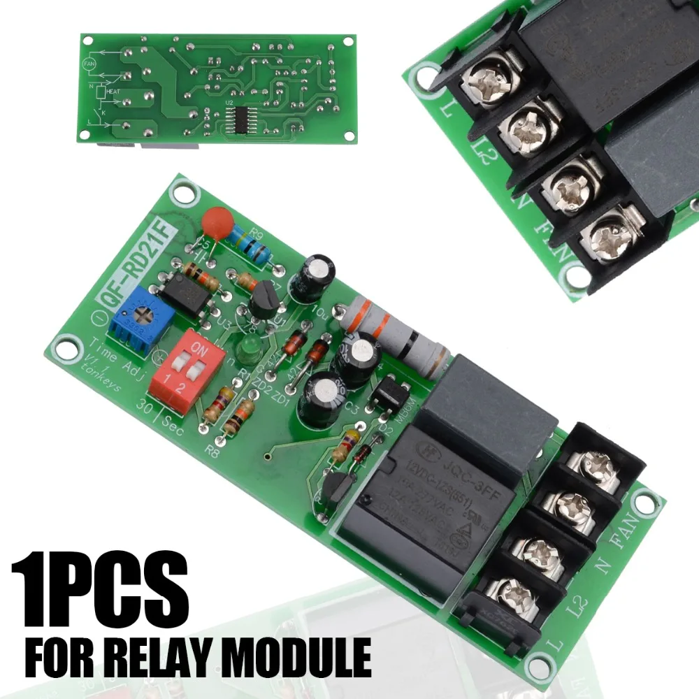 1pc Fan Relay Module AC 110V 220V 230V 240V Delay Turn OFF Module Relay Timer Control Switch
1pc Fan Relay Module AC 110V 220V 230V 240V Delay Turn OFF Module Relay Timer Control Switch