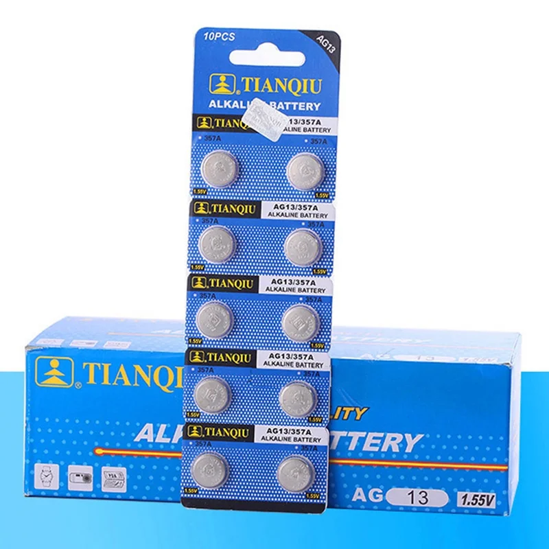 2018 Good Quality Factory Wholesale 10pc/Lot Cell Coin AG13 LR44 LR1154 SR44 A76 357A 303 357 Alkaline Coin Cells Battery
2018 Good Quality Factory Wholesale 10pc/Lot Cell Coin AG13 LR44 LR1154 SR44 A76 357A 303 357 Alkaline Coin Cells Battery