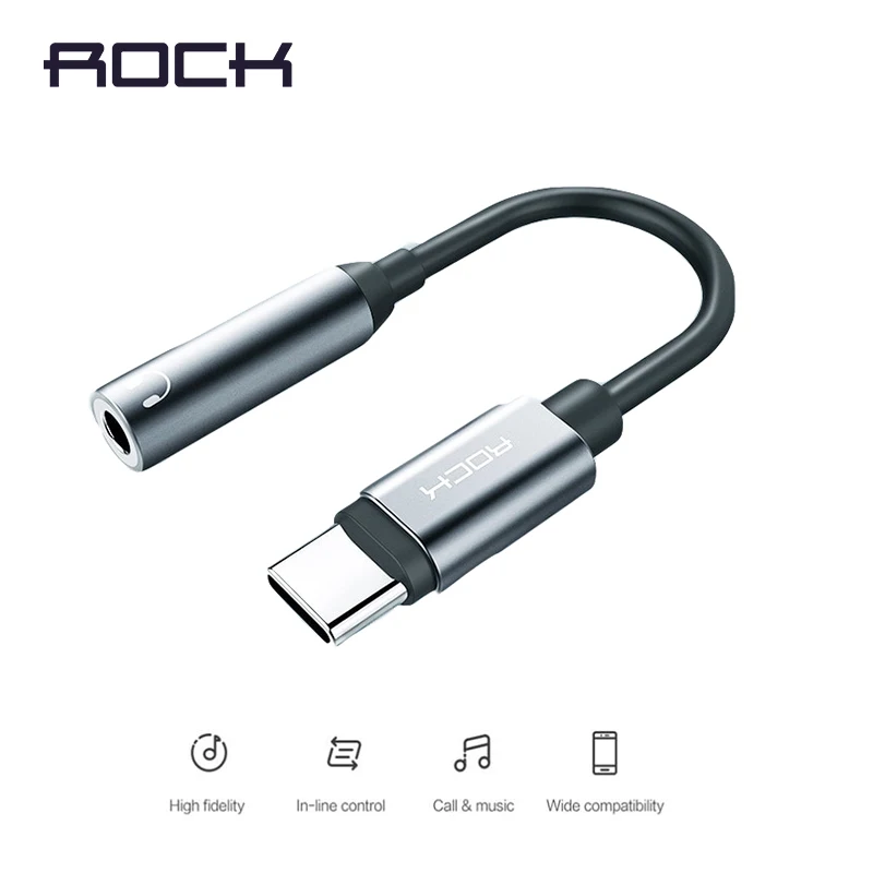 Type C to 3.5 mm Audio Adapter Cable ROCK USB C to 3.5mm AUX Headphones OTG For Huawei mate 20 P30 pro Xiaomi Mi 6 8 9
Type C to 3.5 mm Audio Adapter Cable ROCK USB C to 3.5mm AUX Headphones OTG For Huawei mate 20 P30 pro Xiaomi Mi 6 8 9
