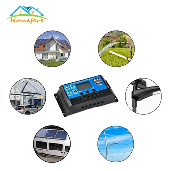 Solar Controller Auto Solar Charge Controller 30A WM Controllers LCD Dual USB 5V Output Solar Panel PV Regulator
Solar Controller Auto Solar Charge Controller 30A WM Controllers LCD Dual USB 5V Output Solar Panel PV Regulator