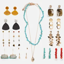 Miwens 2019 Za nuevo estilo de moda Boho lindo romántico largo capas gargantilla cadena encanto collar mujer chica dama joyería regalo a348(China)