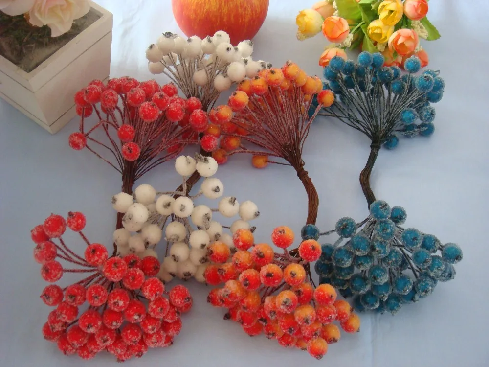 Free shipping 80pcs(160 heads) 12mm High simulation glass pomegranate Multicolor double heads strong stem glass fruit stamen
Free shipping 80pcs(160 heads) 12mm High simulation glass pomegranate Multicolor double heads strong stem glass fruit stamen