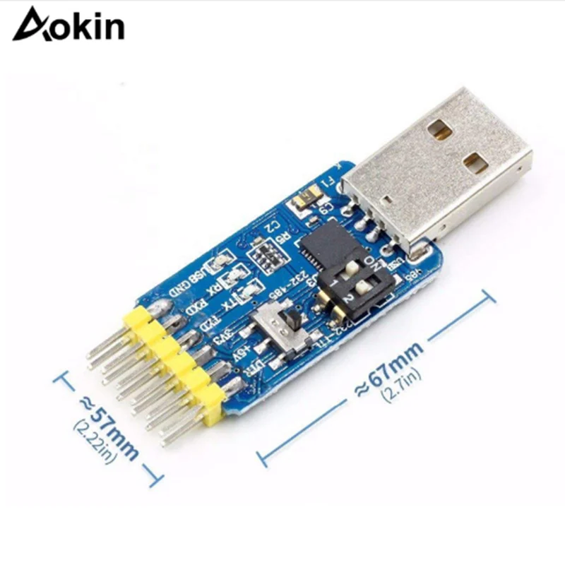 USB to UART Convert USB to TTL RS485 RS232 TTL to RS232 RS485 RS232 to RS485 3.3v 5v Output 6 6 in 1 USB Serial Adapter Module
USB to UART Convert USB to TTL RS485 RS232 TTL to RS232 RS485 RS232 to RS485 3.3v 5v Output 6 6 in 1 USB Serial Adapter Module