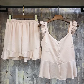Women Pajamas Sets with Shorts Cute Lace Satin Pijama Summer Nightwear Sexy Lingerie Silk Pyjamas Nightsuits
Women Pajamas Sets with Shorts Cute Lace Satin Pijama Summer Nightwear Sexy Lingerie Silk Pyjamas Nightsuits