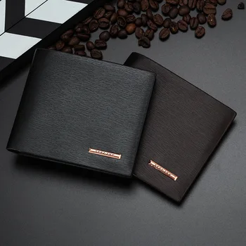 New Men's Wallets Quality Soft PU Leather 2 Folds Business Casual Short Black Brown Colors Photo Bit ID Card Holder Purse Wallet
New Men's Wallets Quality Soft PU Leather 2 Folds Business Casual Short Black Brown Colors Photo Bit ID Card Holder Purse Wallet