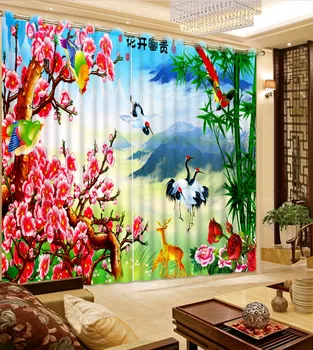 Chinese Luxury Curtains 3D Window Curtain For Hotel Home Wall Decor Flower Crane Drapes Custom Nature Scenery Drapes Cortinas
Chinese Luxury Curtains 3D Window Curtain For Hotel Home Wall Decor Flower Crane Drapes Custom Nature Scenery Drapes Cortinas