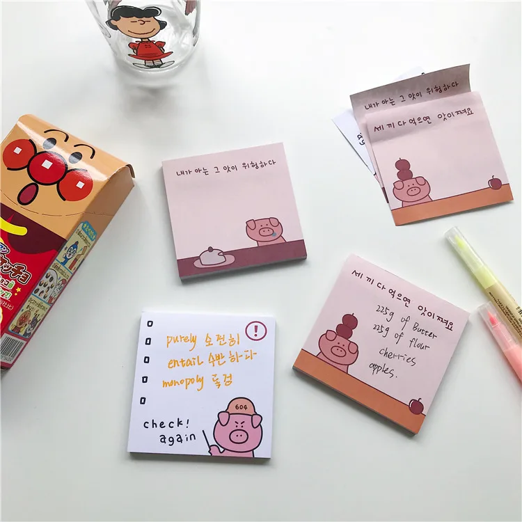 Ins Folded Ear Pig Apple Note Basis Concise Small Fresh Lovely Note Paper Student Originality Stationery
Ins Folded Ear Pig Apple Note Basis Concise Small Fresh Lovely Note Paper Student Originality Stationery