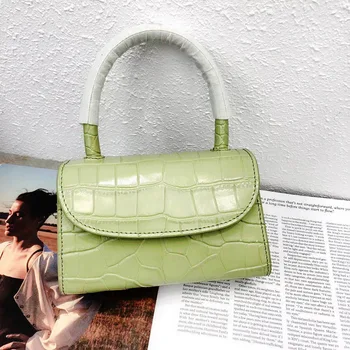 Mini Crocodile Pattern Women Handbag Messenger Bag with Top-handle Famous Designer Handbags Genuine Leather Shoulder Bags
Mini Crocodile Pattern Women Handbag Messenger Bag with Top-handle Famous Designer Handbags Genuine Leather Shoulder Bags