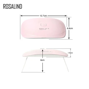 ROSALIND Mini UV Lamp Nail Dryer LED Nail Polish Gel Curing Machine Portable Manicure Fingernail Toenail Manicure Nail Art Tool
ROSALIND Mini UV Lamp Nail Dryer LED Nail Polish Gel Curing Machine Portable Manicure Fingernail Toenail Manicure Nail Art Tool