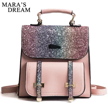 Mara's Dream PU Leather Women Back pack 2018 Fashion Backpack Sequins Small Backpacks For Girls Gold Bag Female Bagpack
Mara's Dream PU Leather Women Back pack 2018 Fashion Backpack Sequins Small Backpacks For Girls Gold Bag Female Bagpack