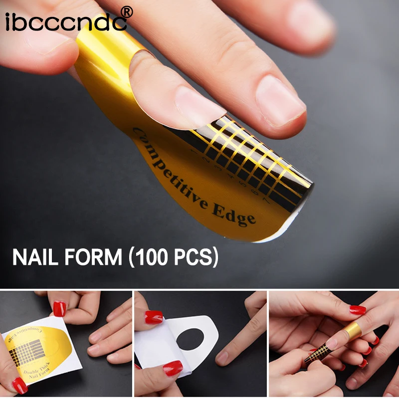 100pcs/lot U Shape Nail Forms Acrylic Nail Art Foils Tips Extension Guide Sticker for DIY Polish Gel French Tips Manicure Tools
100pcs/lot U Shape Nail Forms Acrylic Nail Art Foils Tips Extension Guide Sticker for DIY Polish Gel French Tips Manicure Tools