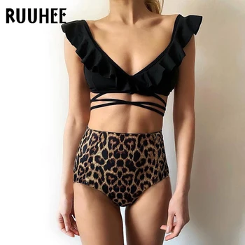 RUUHEE Bikini Swimsuit Swimwear Women 2019 Ruffle Bikinis Set Push Up Sexy Leopard Bathing Suit Women Summer Beach Wear Biquini
RUUHEE Bikini Swimsuit Swimwear Women 2019 Ruffle Bikinis Set Push Up Sexy Leopard Bathing Suit Women Summer Beach Wear Biquini