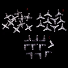 10Pcs Y-shaped 2 Maneira Maneira 4 3 Conector de Maneira Clara Tubos de Válvulas de Ar Do Tanque de Peixes de Aquário de Oxigênio(China)