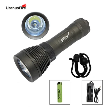Diving Flashlight XML-T6 LED Scuba Diving Flashlight Waterproof Torch Light Lamp Dive Linternas + Battery+Charger
Diving Flashlight XML-T6 LED Scuba Diving Flashlight Waterproof Torch Light Lamp Dive Linternas + Battery+Charger