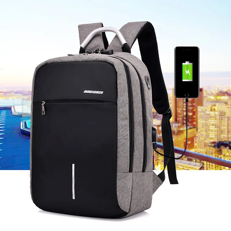 15.6 Inch Laptop Bag External USB Phone Charging Earphone Interface Notebook Tablet Backpack Anti Theft Design Travel School Bag
15.6 Inch Laptop Bag External USB Phone Charging Earphone Interface Notebook Tablet Backpack Anti Theft Design Travel School Bag