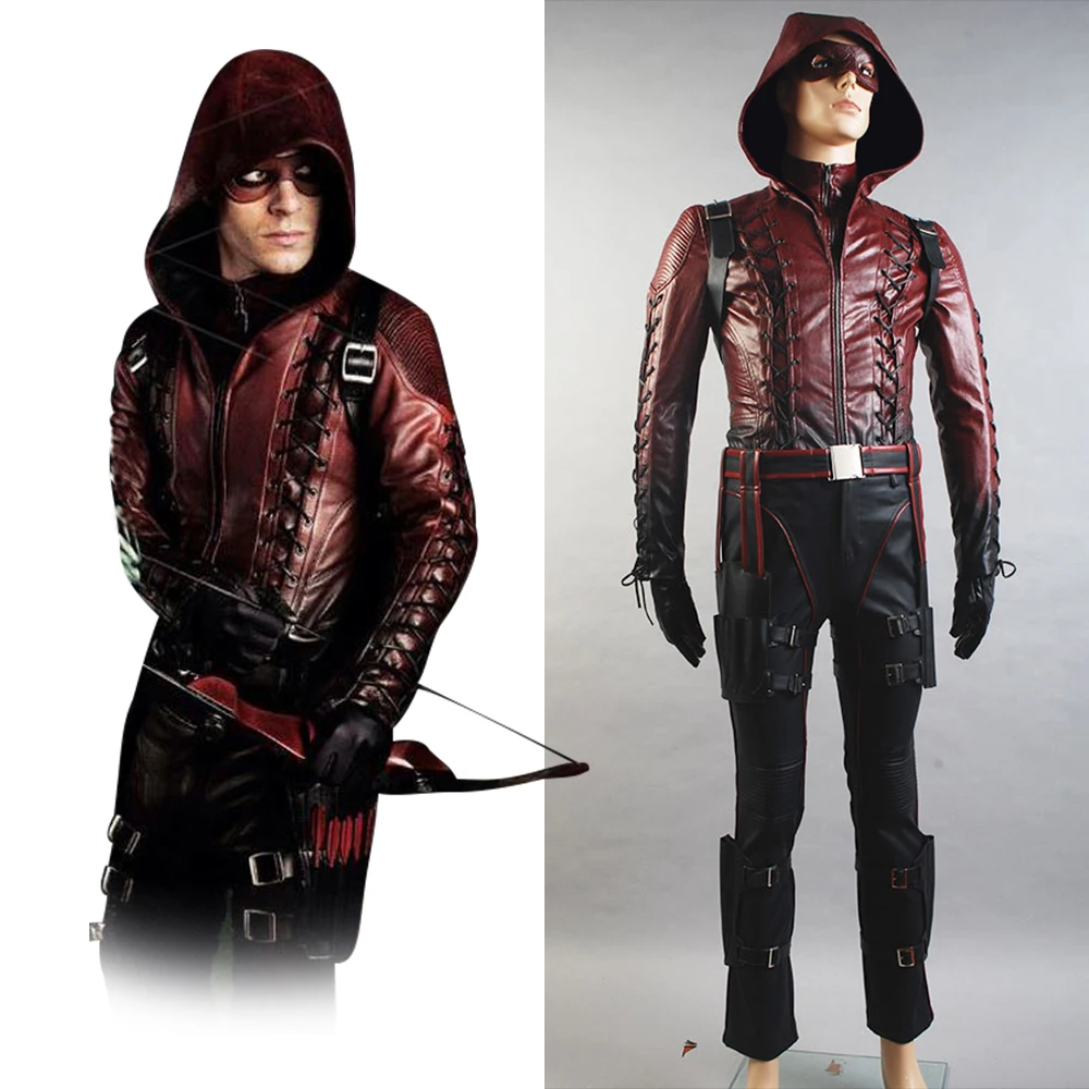 Green Arrow Season 3 Cosplay Costume Red Arrow Roy Harper Arsenal Cosplay Costume Adult Men Red Leather Suit Mask Halloween
Green Arrow Season 3 Cosplay Costume Red Arrow Roy Harper Arsenal Cosplay Costume Adult Men Red Leather Suit Mask Halloween