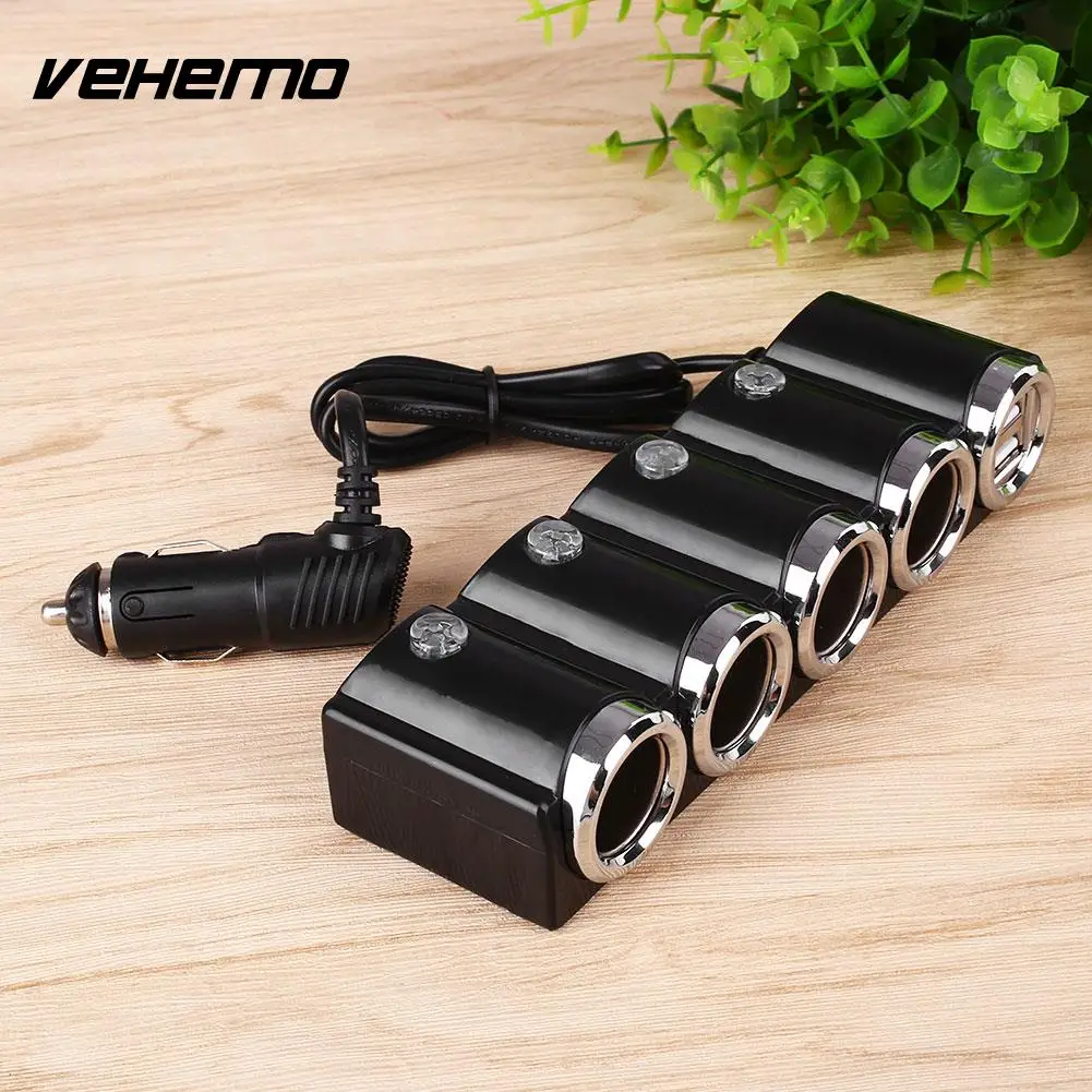 Vehemo Universal Car 4 Way Multi Socket Cigarette Lighter Splitter Plug Adapter Charger new
Vehemo Universal Car 4 Way Multi Socket Cigarette Lighter Splitter Plug Adapter Charger new