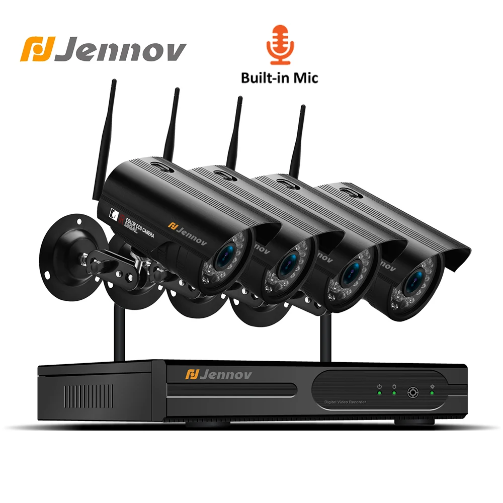 Jennov Video Surveillance Kit Aduio 4CH 1080P 2MP Security Camera System Wifi CCTV Set NVR P2P Outdoor IP Cam APP EseeCloud
Jennov Video Surveillance Kit Aduio 4CH 1080P 2MP Security Camera System Wifi CCTV Set NVR P2P Outdoor IP Cam APP EseeCloud