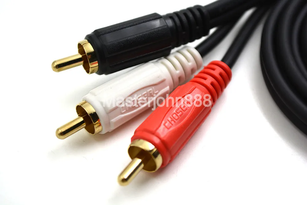 Коаксиальный аудиокабель Choseal со штекером RCA на 2RCA Aux 1 8 м для автомобиля MP3 CD