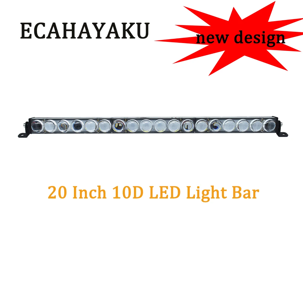 ECAHAYAKU 1x Single Row 90w 20 inch Led Light Bar 6d Spot Flood Beam LED Work Light offroad For ATV SUV 4WD Motorcycle truck utv
ECAHAYAKU 1x Single Row 90w 20 inch Led Light Bar 6d Spot Flood Beam LED Work Light offroad For ATV SUV 4WD Motorcycle truck utv