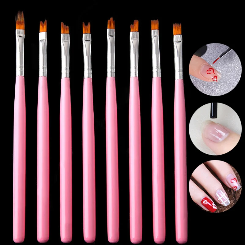 8Pcs Nail Art Brush Nail Pen Set for Manicure Gradient Color Tips DIY Painting Drawing Pen H7JP
8Pcs Nail Art Brush Nail Pen Set for Manicure Gradient Color Tips DIY Painting Drawing Pen H7JP