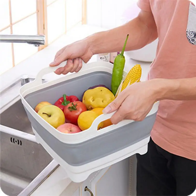 Kitchen Accessories Folding Basin Sink Home Organizer Storage Basin Fruit Vegetable Storage Large Capacity Portable Basket 9L
Kitchen Accessories Folding Basin Sink Home Organizer Storage Basin Fruit Vegetable Storage Large Capacity Portable Basket 9L