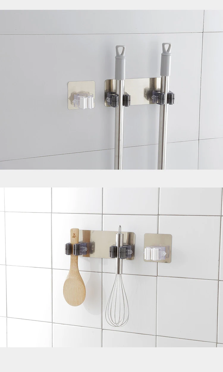 Wall Mounted Mop Holder Brush Broom Hanger Storage Rack Bathroom Organizer Accessory Hanging Pipe Hooks Kitchen Gadgets Product
Wall Mounted Mop Holder Brush Broom Hanger Storage Rack Bathroom Organizer Accessory Hanging Pipe Hooks Kitchen Gadgets Product