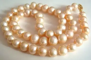 Jewelry Pearl Necklace 9-10mm natural south sea pink pearl necklace 18 inch Free Shipping
Jewelry Pearl Necklace 9-10mm natural south sea pink pearl necklace 18 inch Free Shipping