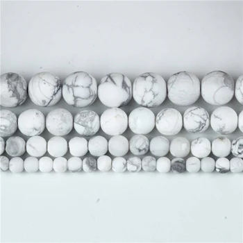 Hot Natural Stone White Howlite Turquoise Round Loose Beads Onyx Ball 4/6/8/10mm Pick Size for Bracelet Necklace Jewelry Making
Hot Natural Stone White Howlite Turquoise Round Loose Beads Onyx Ball 4/6/8/10mm Pick Size for Bracelet Necklace Jewelry Making