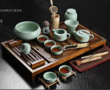 

Hot Sale Ceramic Purple Clay Tea Set Kung Fu Pot Infuser Xishi Gaiwan Teapot Serving Cup Teacup Chinese Drinkware High Quality