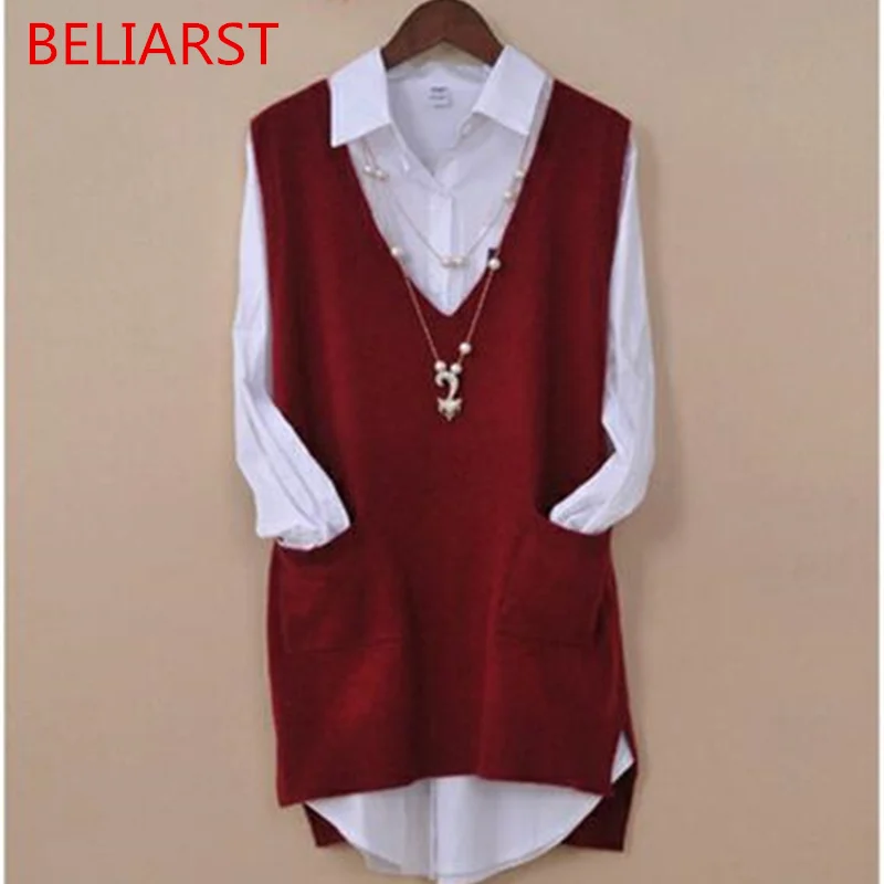 BELIARST 2018 Spring and Summer Hot New Woman pullover Fashion V-Neck Large Size Vest Loose Warm Cashmere Waistcoat
BELIARST 2018 Spring and Summer Hot New Woman pullover Fashion V-Neck Large Size Vest Loose Warm Cashmere Waistcoat