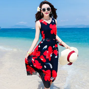 2018 V-neck Limited New Summer Mid-calf Dresses For Women Boho V Neck Sleeve Placement Print Split Side Dress Vestido De Festa
2018 V-neck Limited New Summer Mid-calf Dresses For Women Boho V Neck Sleeve Placement Print Split Side Dress Vestido De Festa