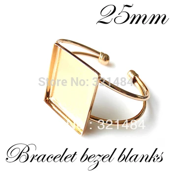 100pcs Gold plated brass metal Cuff bracelet blanks w/ 25mm Square Caps bezels cameo cabochon setting WHOLESALE
100pcs Gold plated brass metal Cuff bracelet blanks w/ 25mm Square Caps bezels cameo cabochon setting WHOLESALE