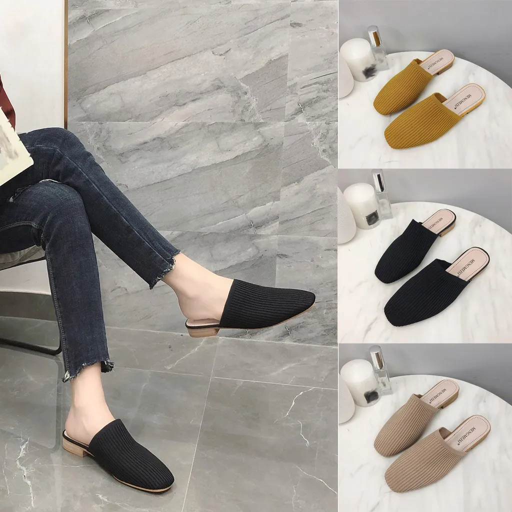 Summer Solid Baotou Half Slippers Classics Woven Sandals Shallow Fashion Low With Female Slippers Hemp Upper Material Apr 3
Summer Solid Baotou Half Slippers Classics Woven Sandals Shallow Fashion Low With Female Slippers Hemp Upper Material Apr 3