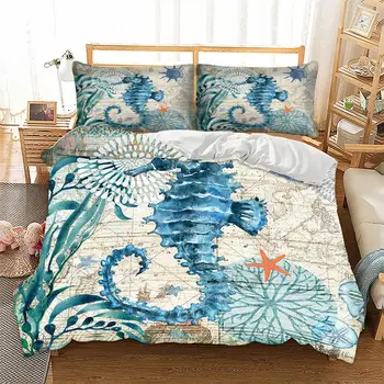 Bedding Set 3D Print Design Duvet Cover Sets King Queen Twin Size Dropshipping Gift for children Marine turtle Hippocampus
Bedding Set 3D Print Design Duvet Cover Sets King Queen Twin Size Dropshipping Gift for children Marine turtle Hippocampus