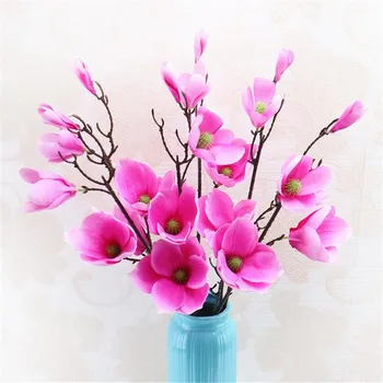 Fake Single Stem Magnolia Flower (4 heads/piece) Simulation Magnolias for Wedding Centerpiece Home Showcase Decorative Flowers
Fake Single Stem Magnolia Flower (4 heads/piece) Simulation Magnolias for Wedding Centerpiece Home Showcase Decorative Flowers