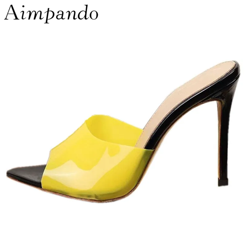 Candy Color PVC Transparent Slippers Women New Summer Chic 2019 Thin High Heels Peep Toe Slides Pointed Toe Zapatos Mujer
Candy Color PVC Transparent Slippers Women New Summer Chic 2019 Thin High Heels Peep Toe Slides Pointed Toe Zapatos Mujer