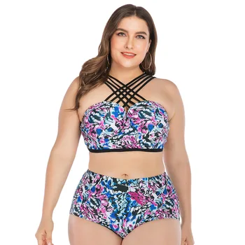 Bikini 2019 Women Swimsuit Plus Size Swimwear Push Up Bathing Suit High Waist Large Size Swimming Suit For Women Mayo Beachwear 
Bikini 2019 Women Swimsuit Plus Size Swimwear Push Up Bathing Suit High Waist Large Size Swimming Suit For Women Mayo Beachwear