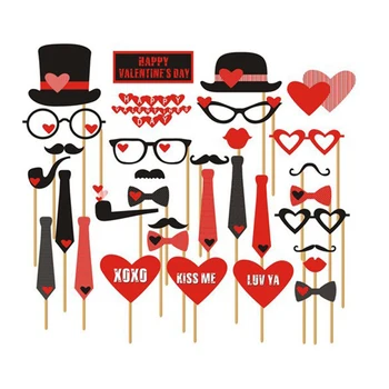 33pcs Wedding Photo Booth Props Party Decorations Supplies Mask Mustache For Fun Favors Photobooth Photocall 
33pcs Wedding Photo Booth Props Party Decorations Supplies Mask Mustache For Fun Favors Photobooth Photocall