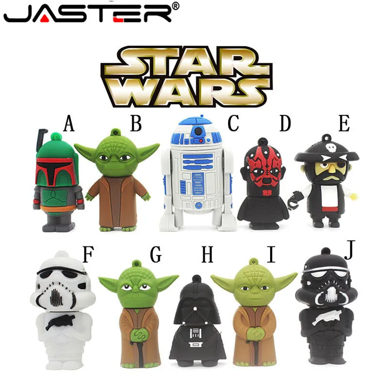 JASTER Pendrive USB 2.0 Star Wars Robort Memoria USB 2.0 4GB 8GB 16GB 32GB 64GB Pen drive Mini Chiavetta USB Cool Cle USB Stick
JASTER Pendrive USB 2.0 Star Wars Robort Memoria USB 2.0 4GB 8GB 16GB 32GB 64GB Pen drive Mini Chiavetta USB Cool Cle USB Stick