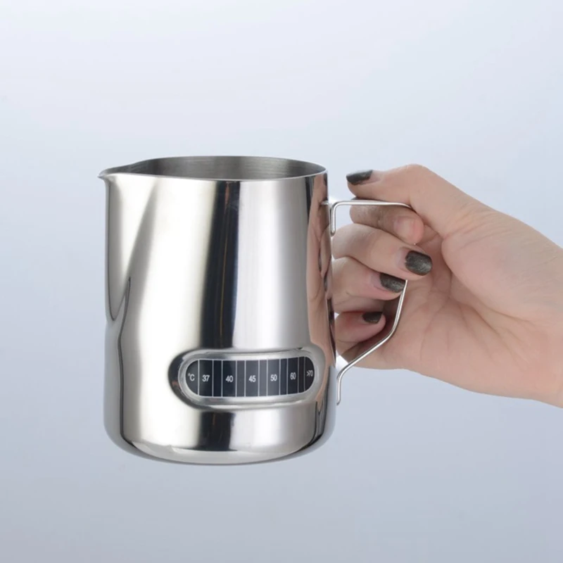 VA STUDIO Show Temperature Stainless steel garland Coffee pots espresso pitcher milk cup for Italian style Espresso machine
VA STUDIO Show Temperature Stainless steel garland Coffee pots espresso pitcher milk cup for Italian style Espresso machine